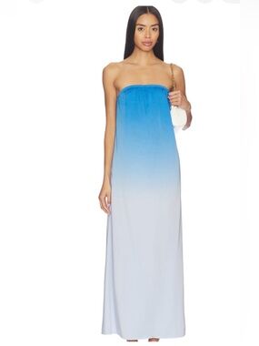 LNA EKANA DIP DYE MAXI DRESS